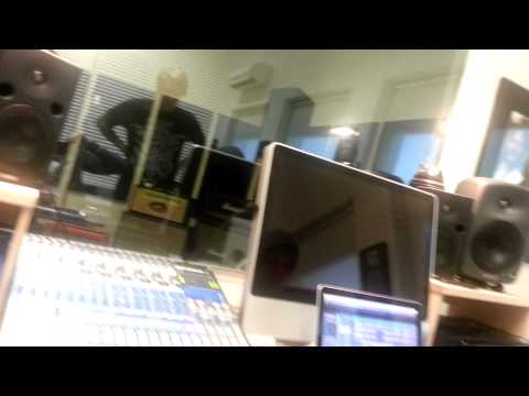Below Red Skies studio stuff - Recording vocals