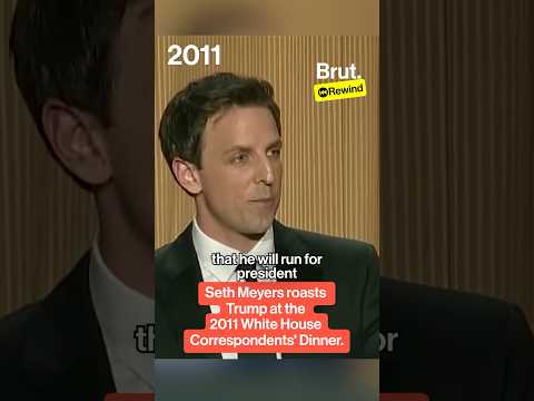 Seth Meyers roasts Trump at the 2011 White House Correspondents' Dinner