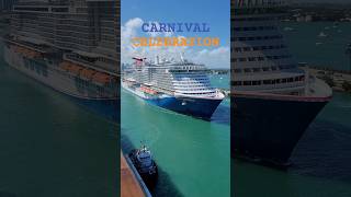 CARNIVAL CELEBRATION покидает порт Майами #miami #carnivalcelebration #cruiseship #cruise #like