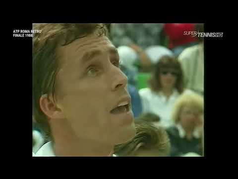 Rome 1988 F Lendl vs. Pérez-Roldán 1/2