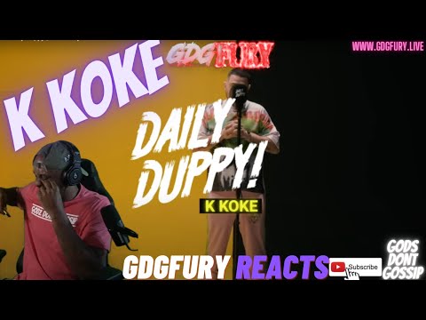 AMERICAN Reacts to K Koke - Daily Duppy | GRM Daily