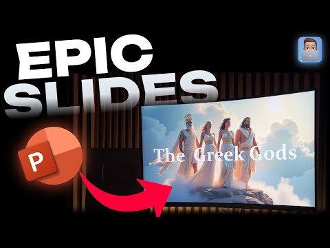 How I made this EPIC GREEK GODS presentation in PowerPoint | TonyPPT