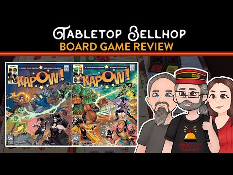 Kapow! Review, A dice building super hero battler from Wise Wizard, We look at both KAPOW! Vol 1 & 2