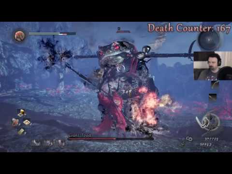 Nioh playthrough pt74 - Giant Toad REMATCH! This Should Go Well...