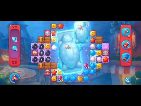 Fishdom Hard Level 2426 (with full seashell [Super Lightning] & double bomb) @choraelmin