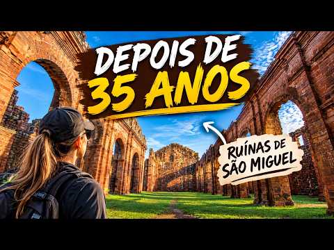 VOLTEI  AS RUÍNAS DE SÃO MIGUEL DAS MISSÕES RS.