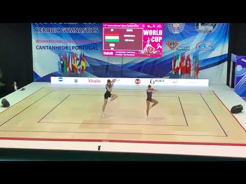 WORLD CUP 2023 AEROBIC GYMNASTIK COMPETITION FINALS.MP HUN SRNMIKULECZ Andras, FEJER Fruzsina