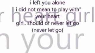 Elliott  Yamin- Never let go lyrics