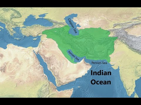 Parthian Empire of Iran, Caspian Sea to Persian Sea