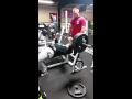 315 lbs for 7 reps on Flat Bench @ 17 (bodybuilder