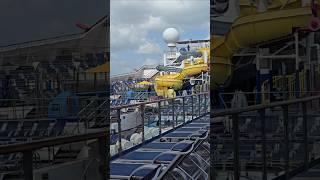 The calm before the Carnival Freedom crowd returns #cruise #bahamas #shorts
