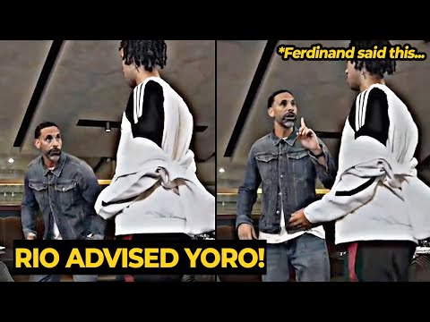Rio Ferdinand teaching Leny Yoro how to defend properly during his podcast session | Man Utd News