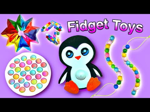 POP IT! 7 DIY EASY FIDGET TOYS IDEAS by GIRL CRAFTS