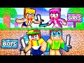 GIRL HUNTERS Vs BOY SPEEDRUNNERS In Minecraft