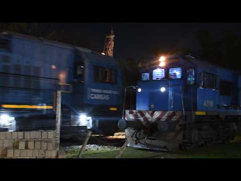 [4K] Tren vacio de Trenes Argentinos Cargas con destino a General Deheza pasando por Marcos Juárez!!