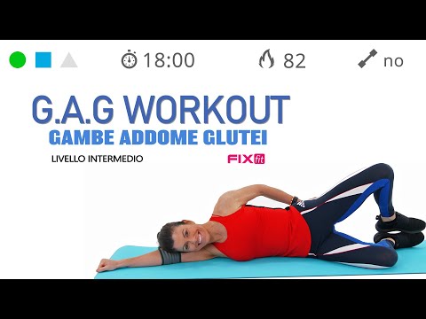 Allenamento GAG - Tonificazione Gambe Addome Glutei A Terra