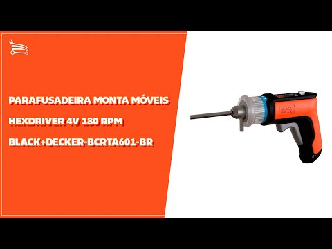 Parafusadeira Monta Móveis Hexdriver 4V 180 RPM - Video