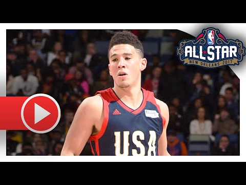 Devin Booker Full Highlights vs World (2017 BBVA Rising Stars Challenge) - 17 Pts, 6 Ast