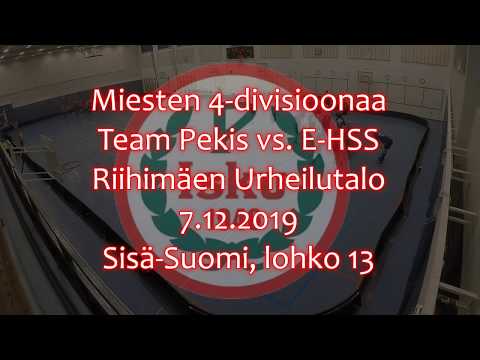 Team Pekis - E-HSS | Riihimäen Urheilutalo 7.12.2019 | Miesten 4-divisioona