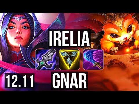 IRELIA vs GNAR (TOP) | 10/0/1, 6 solo kills, Legendary, 700+ games | EUW Master | 12.11