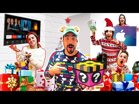 Abrimos REGALOS de PAPÁ NOEL ¡IMPRESIONANTES! con mis HIJOS ¡Óliver la Lía!