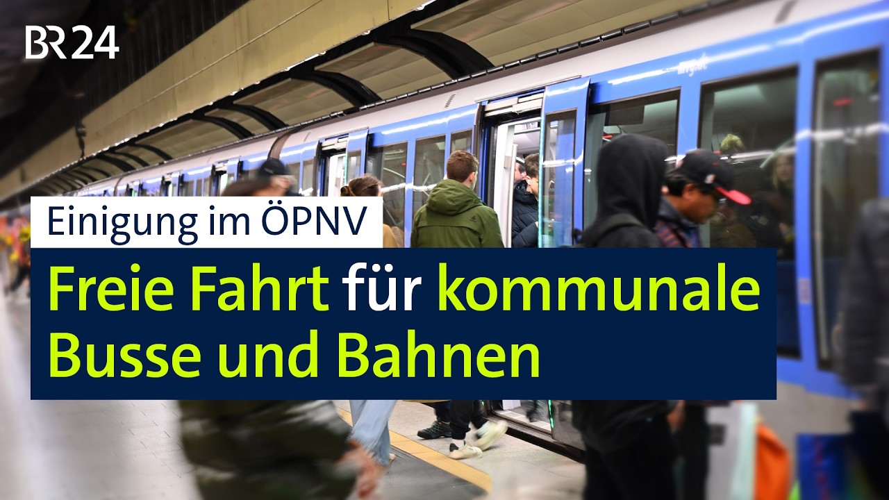 Einigung im ÖPNV: Freie Fahrt für kommunale Busse und Bahnen | BR24