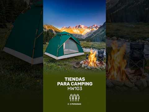 Casa de campaña plegable Blanca para 2-3 personas HW103-WH