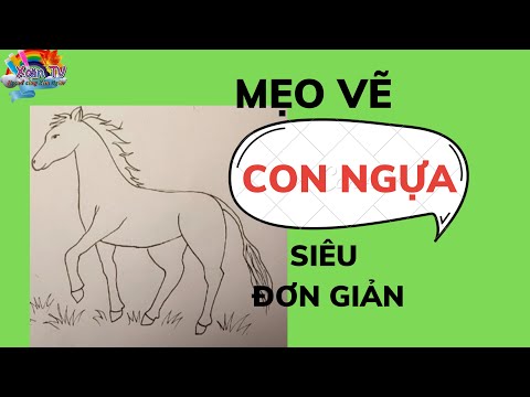 , title : 'MẸO VẼ CON NGỰA SIÊU ĐƠN GIẢN - how to draw horse - xoăn tv'