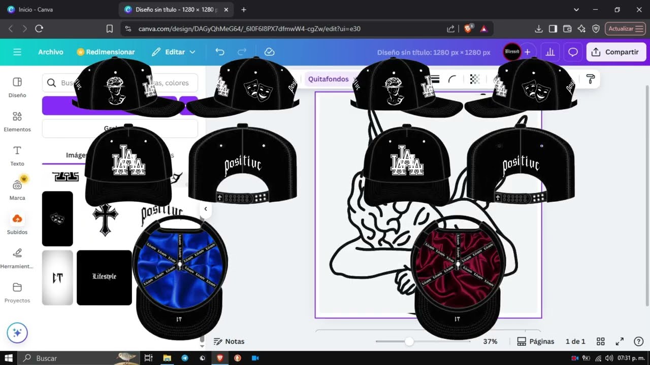 CÓMO CREAR DISEÑOS DE GORRAS EN CANVA GRATIS