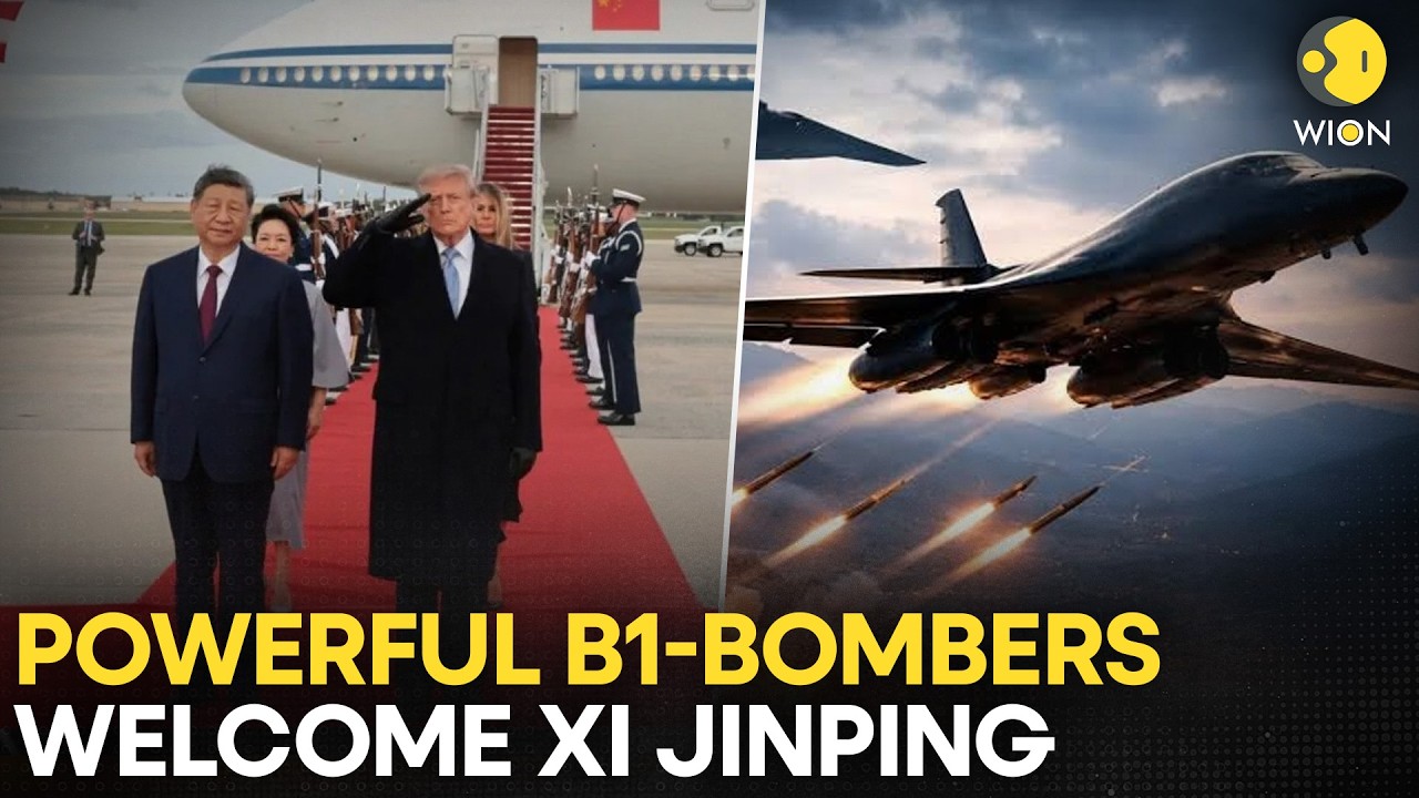 Trump-Xi Jinping Meet LIVE: Trump Welcomes Xi With Mighty B-1 Bombers And  Military Honours | WION