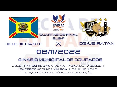 #115 2a Copa Abevê/Leve Max de Futsal 2022 - Q-Final - 14° Dia / RIO BRILHANTE X DS/UBIRATAN
