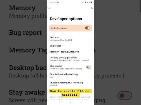 How to enable otg on Motorola #shorts #viralvideo