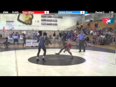 FILAJR WTT: 74 KG Tyler Wilps (Pittsburgh WC) vs. James Green (NWRTC)