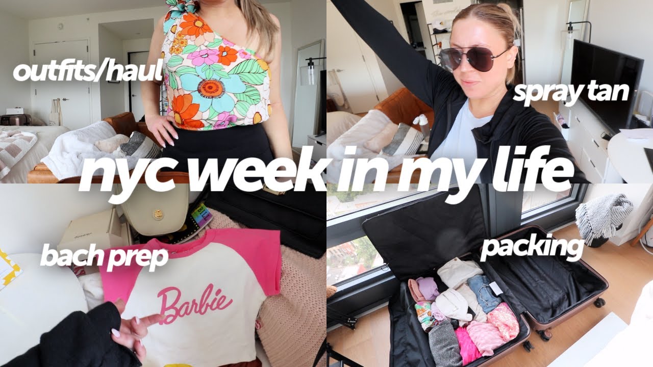 WEEK IN MY LIFE: BACHELORETTE PREP! SPRAY TAN, BRIDE SURPRISES, OUTFIT IDEAS, + WORKOUTS/WORK ETC