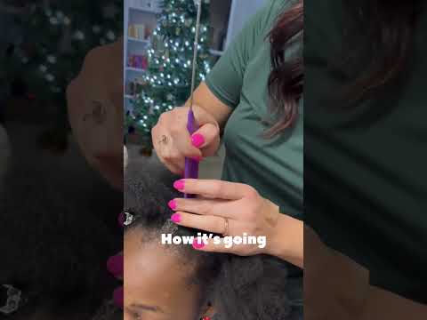 White Mom learning how to do Black Daughters’ 4C Hair ❤️ #4chair #blackhair #hairlove #hairstyle
