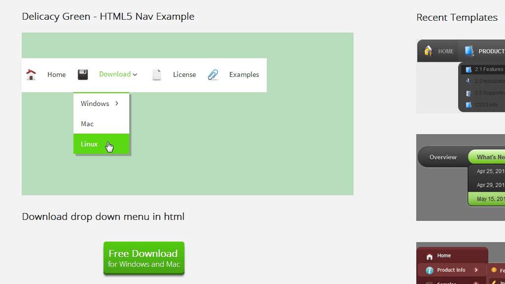 Dropdown Menu CSS - 100% CSS-driven designs!