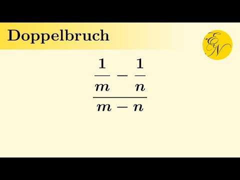 Doppelbrüche mit konventioneller Methode vereinfachen