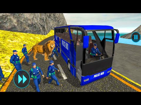 US Police Bus Mountain Driving #18 - US Crazy Driving Funny Game - Best Android Gameplay
