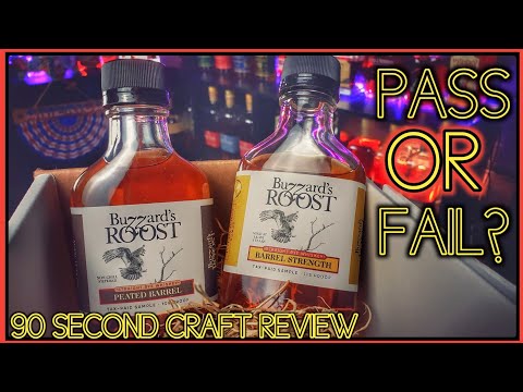 Buzzards Roost Peated Rye - 90 Second Craft Whiskey Review