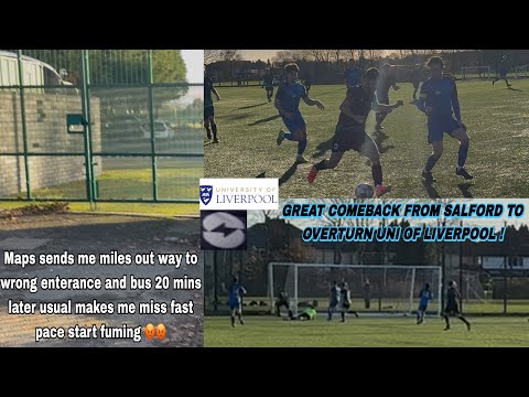 Liverpool Uni 2:3 Salford Uni Spieltags-Vlog ~Bus und Karten haben mich verspätet, aber das Spiel...
