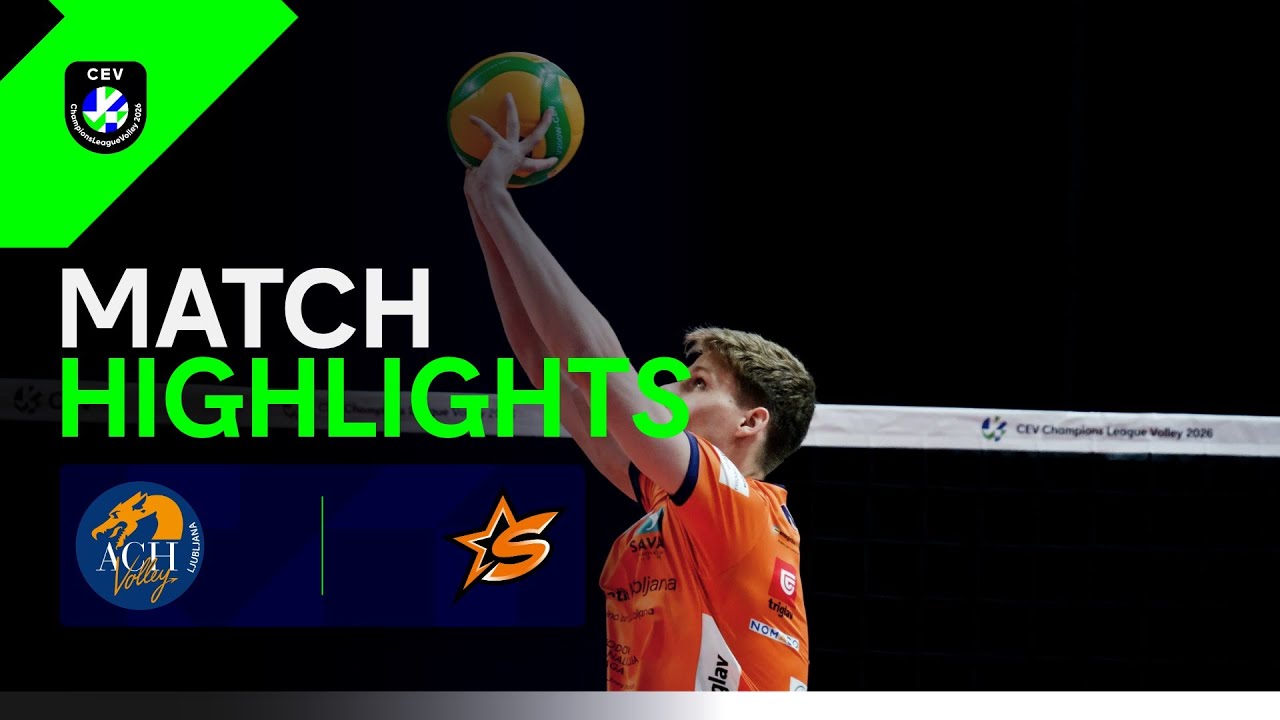 Highlights | ACH Volley LJUBLJANA vs. Orion Stars DOETINCHEM | CEV Champions League Volley 2026 Men