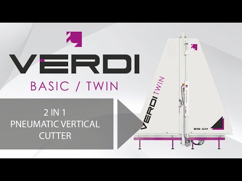 Dia 2–Vertikaalisaha VERDI TWIN 157cm  Pölynkerääjällä pneumattinen  aut (video)