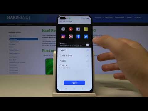 How to Set Up Different Icons Style in Realme X50 - Pick Icons Style