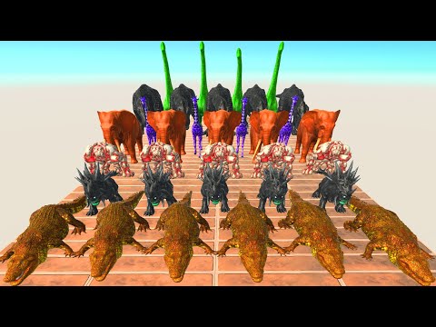Race to get a run eat Pink PIG #3 - Animal Revolt Battle Simulator