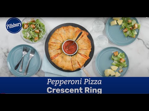 Pepperoni Pizza Crescent Ring | Pillsbury