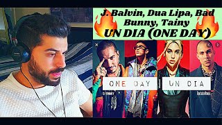 J. Balvin, Dua Lipa, Bad Bunny, Tainy - UN DIA (ONE DAY) - REACTION VIDEO!!!