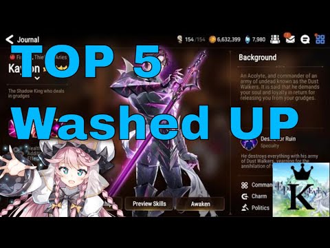 TOP 5 Washed UP Units (Epic Seven)