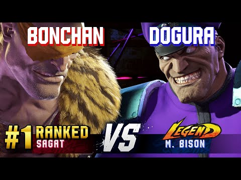 SF6 ▰ BONCHAN (#1 Ranked Sagat) vs DOGURA (M.Bison) ▰ High Level Gameplay