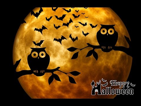 Halloween mood video. Scary images and sounds. 1 hour long