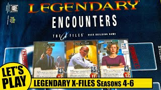 LEGENDARY ENCOUNTERS X-FILES Deck Building Game Seasons 4-6 Solo Playthrough | Upper Deck